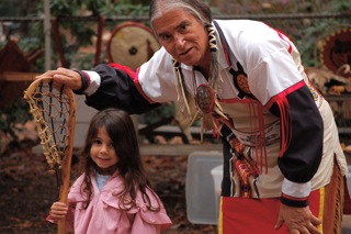 Lacrosse, a Native American sport, which also served to settle disputes between tribes