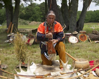 Chief Quiet Thunder and Medicine Bag